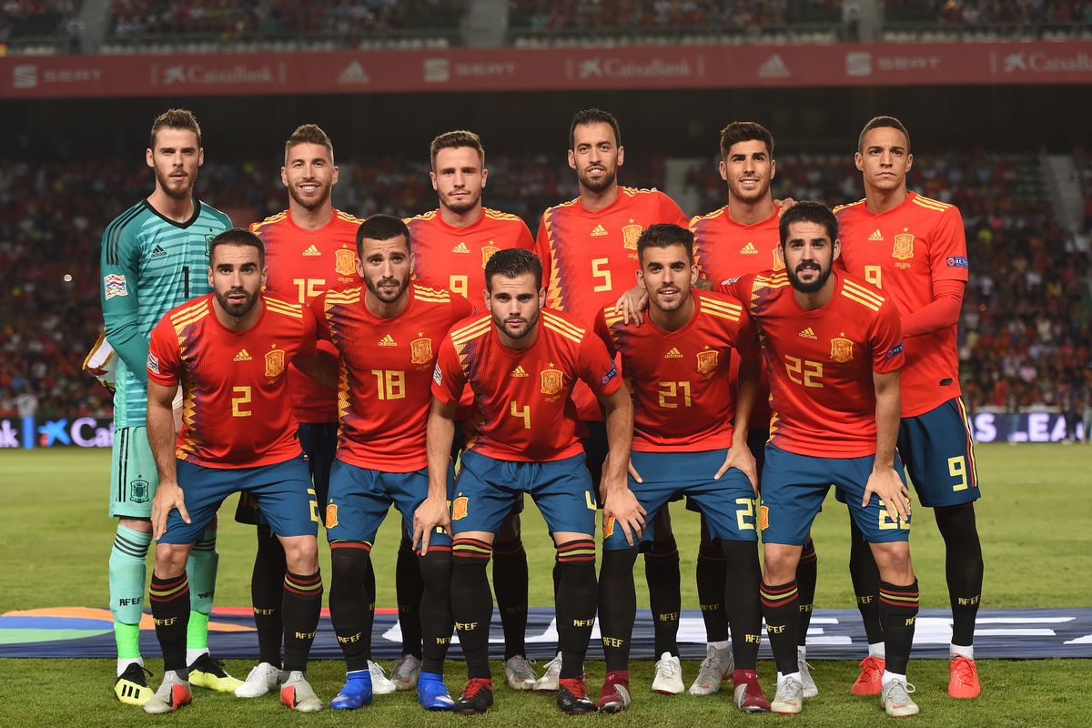 team photo for Spain